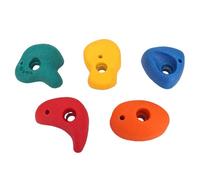 Keenso Colorful Resin Rock Climbing Holds for Kids, Indoor Outdoor Climbing Wall Grips Kit with Mounting Hardware, Safe and Smooth Edges, Versatile Playground Accessories for Swingset