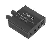 Keenso Compact Stereo Audio Preamplifier for Mobile Phone Computer Bass - Simple Operation 2 in 2 Out Audio Mix Distribution Splinters with Cables DC 12V