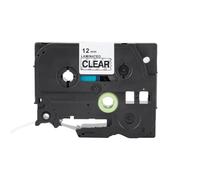 Keenso Compatible Label Tape for 12mm, Clear Print Quality, Strong Adhesive for the ID Card, Folder Labeling Material Identification, Compact Design for the Use of Predecessors (Tze-131)