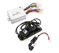 Keenso Controller Throttle Pedal Set, 24V 500W Speed Motor Controller and Throttle Pedal with Lock Keys for Electric Bike Scooter