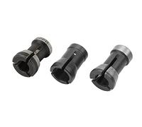 Keenso Conversion Chuck High -Speed Steel Collet Chuck Head for Woodworking Milling Machines, 3 PCs 6/6.35 / 8mm Adapter, Ideal for Engraving and Trimming