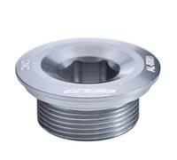 Keenso Crank Screws Bicycle Crank Aluminum Alloy Crank Screw Fixing Screw 590 596 XT SLX(Titane)
