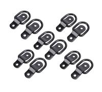 Keenso D Ring Tie Down Anchors, Heavy Duty 2400lbs Capacity Trailer Anchor Rings Kit with Surface Mount Design for Trucks Trailers Motorcycles Boats SUV RV