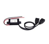 Keenso DC 12V to DC 5V Converter Module, USB Adapter Converter Module for Car Motorcycle Phone Automotive Electronics