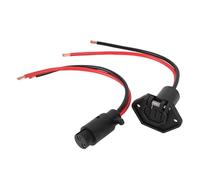 Keenso DC12V Trolling Motor Plug and Receptacle, Bayonet Design 8AWG Marine Grade Copper Wire with Rubber Cover, for Boats Kayaks Fishing Reels Solar Panels