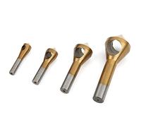 Keenso Debring Drill Bits 4PCs Criminal Cam of a Inclined Hole Channel Cutter 90 Degrees for Metal Wood Plastic (Gold)