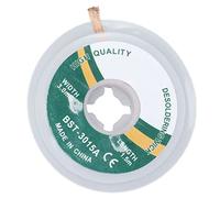 Keenso Desoldering Wick for Electronics, Low Copper Braid for Solder Removal, 1.5 Meter Solder Wick, High Efficiency Tool (3.0mm (3015A))
