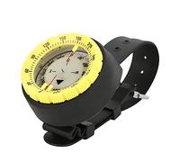 Keenso Diving Wrist Compass, CP-991 Lightweight Strong Magnet 50M Watch Balanced Waterproof Underwater Luminous Diving Wrist Compass(Yellow) diving diving diving