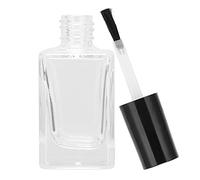 Keenso DIY -Nagelkunstudio Essential: 10 Ml Clear Nail Polish Bottle with Brush Cover, Ideal for Storing Acetone or Color
