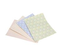Keenso Dollhouse Wall Paper, 1:12 Scale Dollhouse Wall Paper 4 Sheets Different Patterns Lovely Miniatures Dolls House Wallpaper