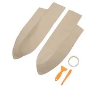 Keenso Door Panel Armrest Cover Microfiber Leather Front Door Panel Armrest Covers 1 Pair Direct Install with Adhesive Tools for CRV 2007 2011 Car Interior Accessories (Beige)