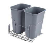 Keenso Double Bin Garbage, Then Undressing of Trash Cans for Efficient Waste Sorting That is Suitable for Using Home and Trade - Iron and Plastic Material