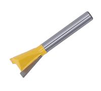 Keenso Dovetail Bit Sturdy & Durable Carbide Fast Speed for Woodworking Router Milling Cutter 6mm Shank Yellow (6*5/8)