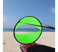 Keenso Downwind Paddle Board Portable PVC Material Lightweight Folding Kayak Sail 42x42inch For Kayak Inflatable Canoe (Green)