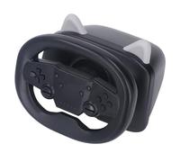 Keenso Driving Copilot Toy, Steering Driving Copilot Toy Wired Acceleration Dual Mode Deceleration for Home (Black White)