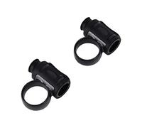 Keenso Drum Sticks Aid Silicone Drumstick Finger Controller 1 Pair ABS Grip Clip Helps Reduce Finger Strain Improve Control Easy On Off for Beginners Jazz Drum Practice (All Black)