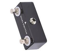 Keenso Dual Guitar Foot Switch Pedal Metal Shell Controller Accessory with 6.35mm Jack Sensitive On Off Response Compact Design for Guitarists Stage Practice