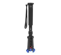 Keenso Durable A555+M-2 Camera Monopod with 6 Sections, Portable Telescopic Monopod Tripod for Travel Photography, Ergonomic Design for Photographers, Black