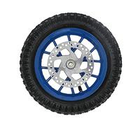 Keenso E Bike Front Wheel Rim Tire, Rubber Front Wheel Tire 12.5x2.75in Disc Brake Sprocket Bolts for 47 49 2 Stroke Mini Dirt Bike (Blue)
