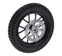 Keenso E Bike Front Wheel Rim Tire, Rubber Front Wheel Tire 12.5x2.75in Disc Brake Sprocket Bolts for 47 49 2 Stroke Mini Dirt Bike (Black)