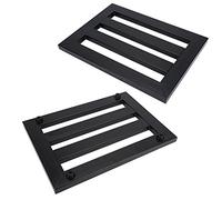 Keenso Effect Pedal Board Set, Alloy Effects Pedals Board with Setup Tape Clamp for Electric Guitar Effect Pedal Guitar (Medium: Approx. 17.6x16.2x10cm / 6.93x6.38x3.94in)