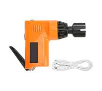 Keenso Electric Guitar String Winder, 2.7-4.3V Automatic Guitar Winding Tuner Ratchet Strap Winder for Guitar, Banjo, Violin, and Bass Stringed Instrument (Orange)