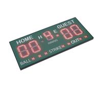 Keenso Electronic Baseball Scoreboard with LED Display for Baseball and Softball Games, Remote Control Functionality for Outdoor Sports, Durable ABS Material