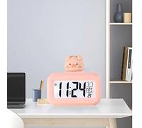 Keenso Electronic Watch Note Film with Alarms and Calendars, Charming LED Screen for the Children's Room, 2.93 Ounces (Pink Piggy)