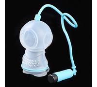 Keenso Elegant Tea Strainer Filter for Tea Making, Elastic and NonStick Design, High/Low Temperature Resistant, for Parties (Light Blue)