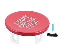 Keenso Engine Start Button, Red Engine Start Stop Button 23mm ABS Ignition Switch with Easy Installation Replacement for 3 Series G20 G05 X5 G06 X6 G07 X7