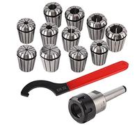 Keenso ER32 Collet Set - Highly Prepared Grinding Tool for The CNC Engraving Machine MT2 Shank Handle Holder Including Light Metal Spring Steel Material Included