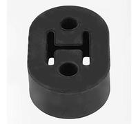 Keenso Exhaust Pipe Hanger PU Rubber Mount Brackets 2 Hole Exhaust Insulator 7.4 X 4.8 X 2.5 Cm Universal Muffler Support for Cars Noise Reduction Vibration Control (Black)