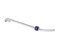 Keenso Exquisite Craftsmanship Straw Filter Spoon with Integrated Straw for Mate Tea Lovers