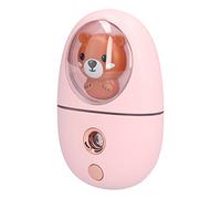 Keenso Facial, Rechargeable Portable Nano Mist Sprayer for Face with 35ml Water Tank, Warm Night Light, Multifunctional Beauty Equipment for Skin Care Makeup