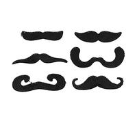 Keenso Failed Black Mustache Festive Performance Beard for Halloween Party, Easy to Cause and What Is Lifelike Look for Games and Costumes