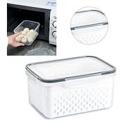 Keenso Fast Fruit Vegetable Fruit Container Hermetic Retention Airt Assy Make the Size for Supplies (3300ML)