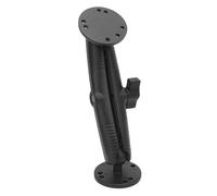 Keenso Fish Finder Mount, Aluminum Alloy Dual AMPS Round Base with 1 Inch Ball Head, Replacement for Kit, Compatible with Lowrance Humminbird Fish Finder GPS and Backup Camera (17cm)
