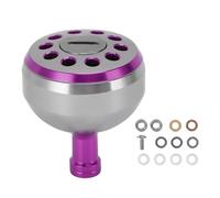 Keenso Fishing Reel Knob,Aluminum Alloy 38mm Spinning Reel Handle Knobs for S A D (Purple)