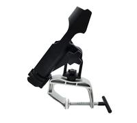 Keenso Fishing Rod Holder, 360 Rotatable Fishing Pole Holder with Adjustable Angle Mount, Plastic and Alloy Steel 23.5cm Stand for Kayak Boat Yacht Anglers (1PC)