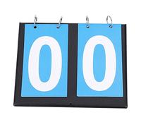 Keenso Flip Scoreboard, 2/3/4 Digit Portable Flip Number Scoreboard Sports Scoreboard Score Counter For Table Tennis Basketball Tennis Score Keeper for Net (2 Digit-Blue)