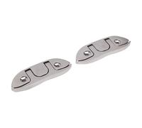 Keenso Flip Up Dock Cleat, 2 Pcs 4.5in 316 Stainless Steel Folding Marine Deck Cleat with High Polish Mirror Finish, for Boats Yachts Docks Decks Home Decor