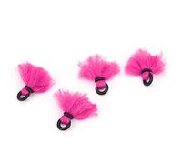 Keenso Fly Fishing Float, 4pcs Yarn Strike Indicators Drift Hook Positioning Floats Bobbers for Fly Fishing (Pink)