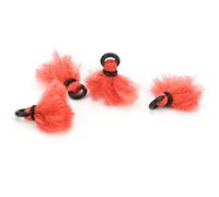 Keenso Fly Fishing Float, 4pcs Yarn Strike Indicators Drift Hook Positioning Floats Bobbers for Fly Fishing (Orange)