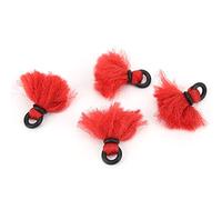 Keenso Fly Fishing Float, 4pcs Yarn Strike Indicators Drift Hook Positioning Floats Bobbers for Fly Fishing (Red)
