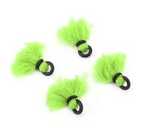 Keenso Fly Fishing Float, 4pcs Yarn Strike Indicators Drift Hook Positioning Floats Bobbers for Fly Fishing (Green)