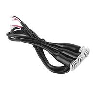 Keenso Fog Light Switch Button, 12V Stainless Steel Motorcycle Handlebar Switch LED Modification Bracket Control Push Button (3*)