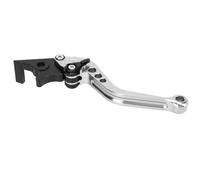 Keenso Folding Brake Lever, CNC Aluminum Alloy Adjustable Motorcycle Brake Handle with Ergonomic Design and 6 Angle Adjustment, for DAX125 ST125 CT125 Super Cub 110 (Silver)