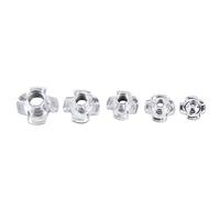 Keenso Four Pronged T Nuts, 90pcs Set, 5 Sizes