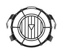 Keenso Front Headlight Guard Iron Headlight Grille Cover 180mm Black Mesh
