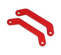 Keenso Front Rear Bulkhead Tie Bar Durable Aluminum Alloy for 1/10 MAXX 2.0 RC Car Parts for (Red)